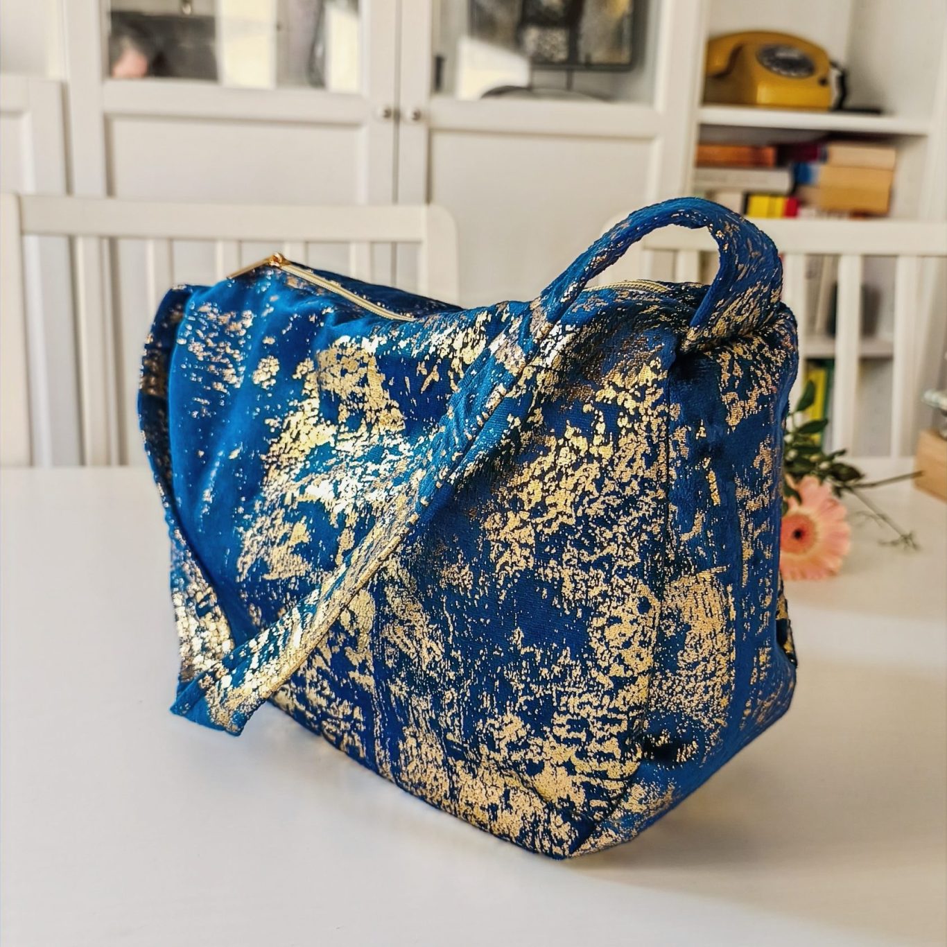 Hobo Bag aus marokkanischem Stoff - handgenäht in Hamburg